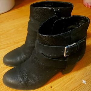 Cole Haan/Size 7/Black genuine suade/leather Ankle boots